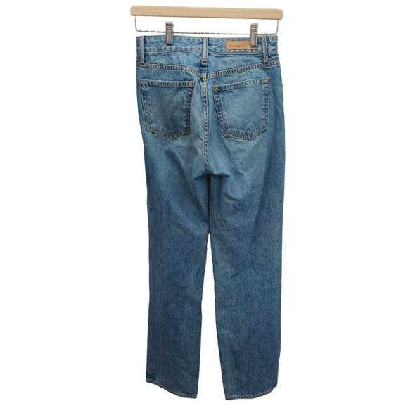 GRLFRND Mica Jeans 26 High Rise Waisted Button Fly High Expectations Blue Denim - Picture 4 of 14